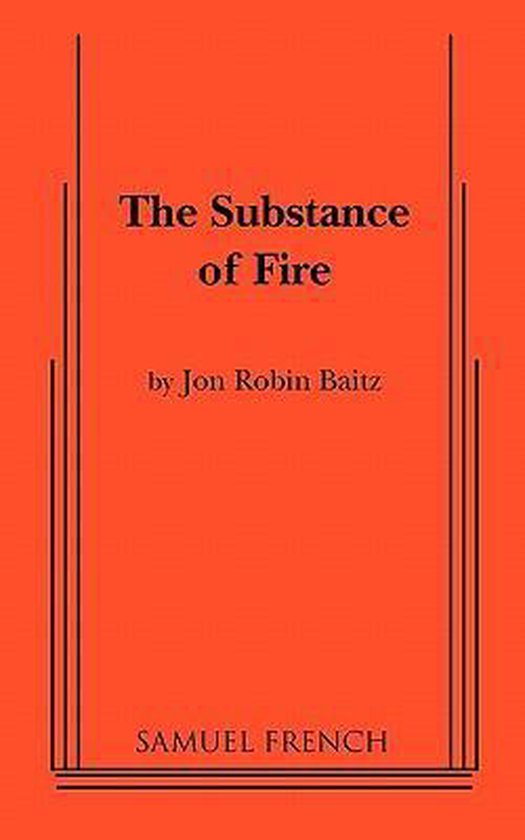 Boek cover The Substance of Fire van Jon Robin Baitz (Paperback)