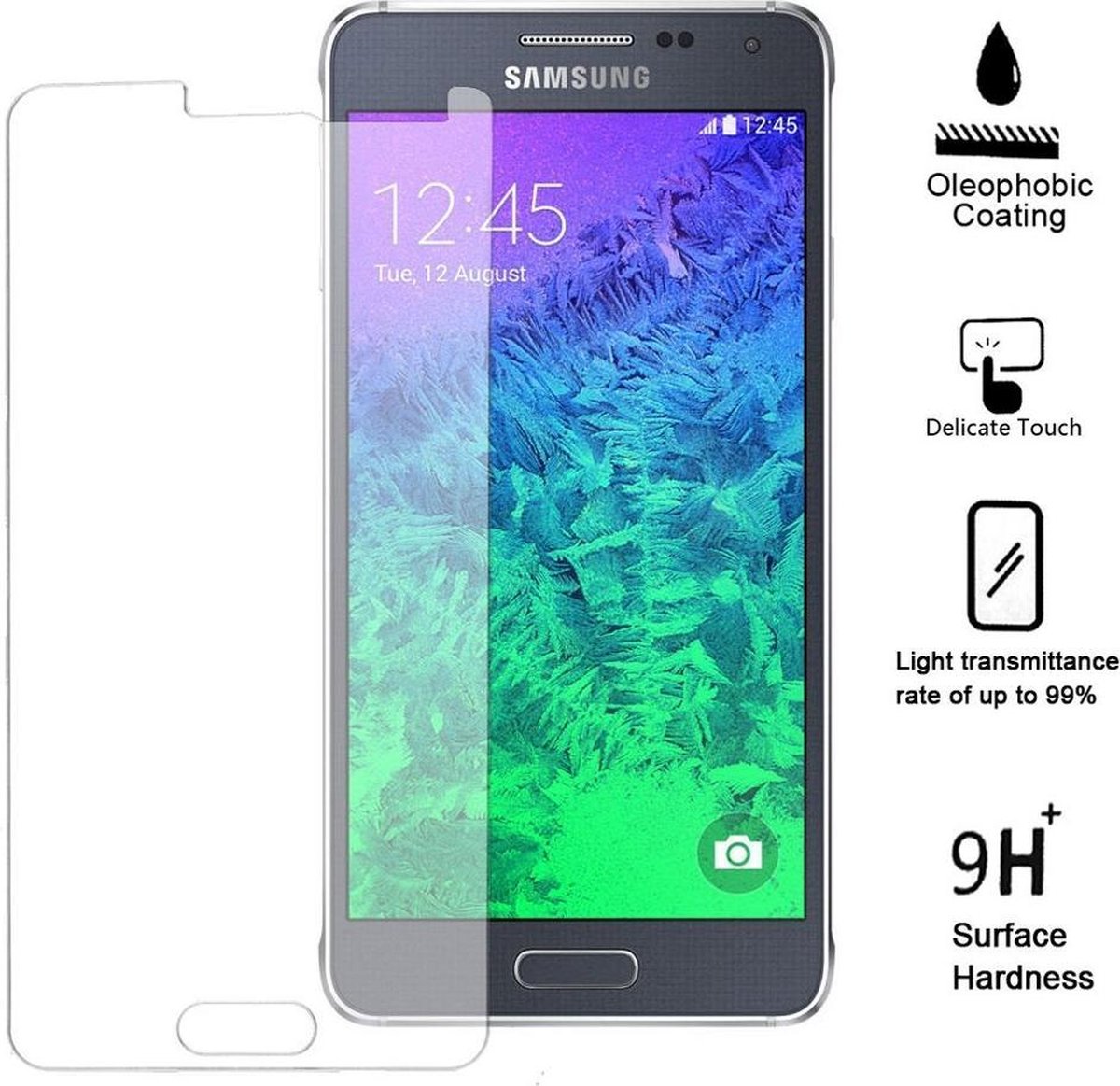 0.25mm Explosion-proof Tempered Glass Gehard Glas Glazen Harde Screenprotector Samsung Galaxy Alpha SM-G850F SM-G850A - Arc Edge