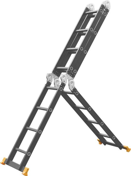 AL Ladder Multifunctionele Vouwladder 4 x 4 Sporten