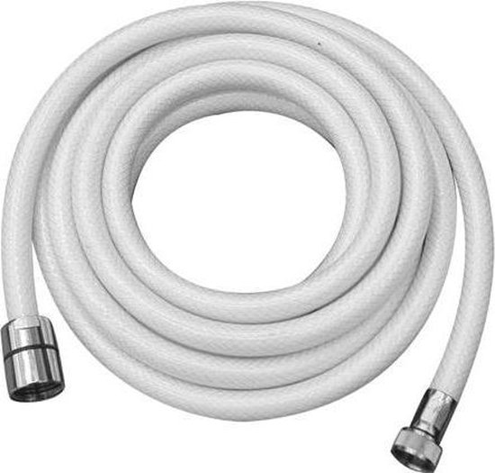 Lalizas Shower Hose Braid, 3m, 1/2''-3/8'' threads, White