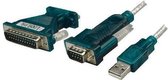LogiLink kabeladapters/verloopstukjes USB 2.0 to Serial Adapter, 9+25 Pin