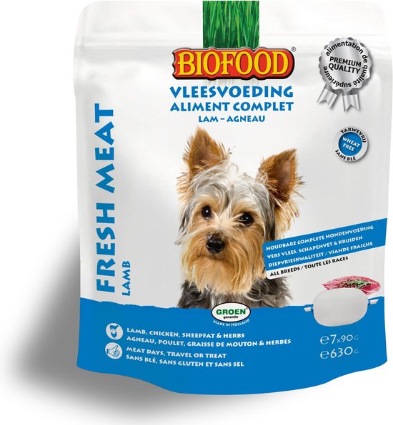 Biofood Vleesvoeding Lam/Rijst - 630GR