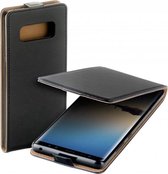 Zwart eco flipcase cover puleder Samsung Galaxy Note8 hoesje