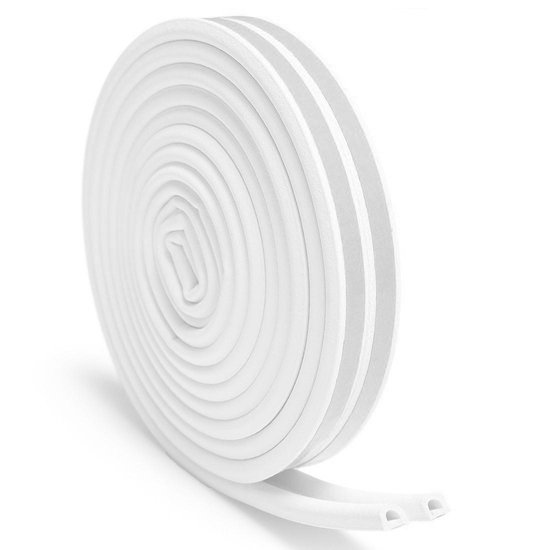 Uxcell Fits 5/645/32 Edged 3Meters/9.84Ft Length Trim U Seal Extrusion Silicone White
