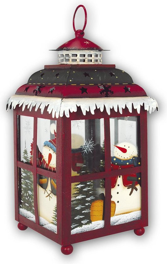 ZEP Kerst lantaarn Kimo 15x15x hoogte 31 cm KH573
