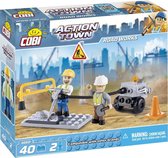 Cobi - Action Town 1660 Wegwerkzaamheden - Constructiespeelgoed - Modelbouw