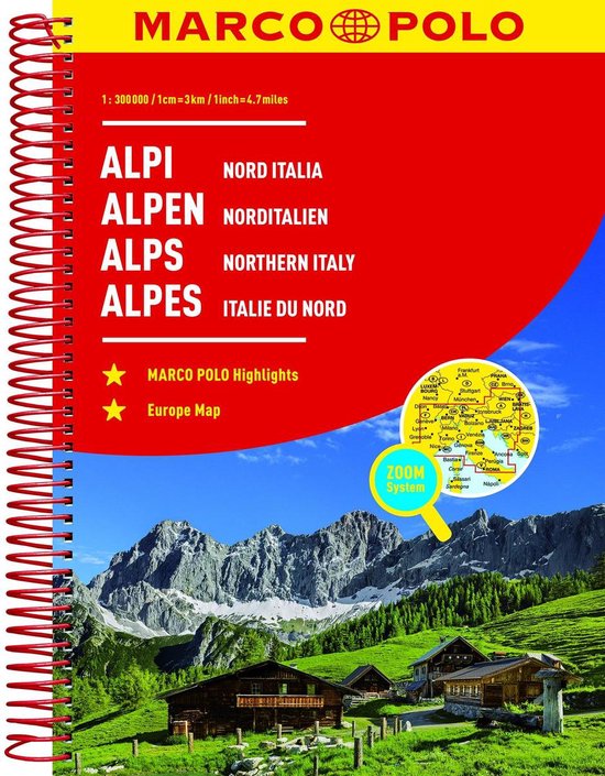 Alpen - Noord Italië Wegenatlas Marco Polo - Marco Polo | Nextbestfoodprocessors.com