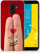 Geschikt voor Samsung Galaxy J6 2018 Uniek TPU Hoesje Liefde