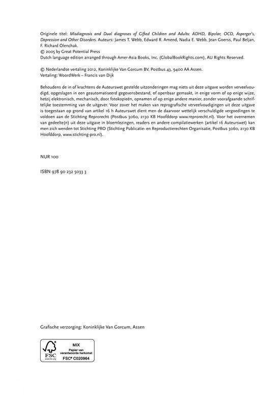 Misdiagnose van hoogbegaafden