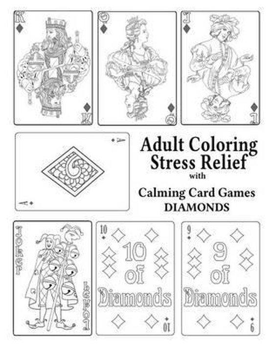 Adult Coloring Stress Relief with Calming Card Games - cover