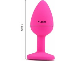 Siliconen buttplug voor G-Spot Stimulatie met willekeurige kleur onderkant!- NBH®