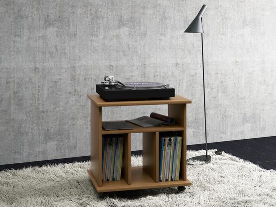 Voorzieningen krijgen bereiken LP vinyl kast platenspeler meubel Retal (eiken) | bol.com