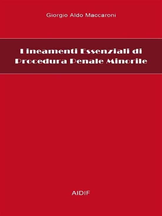 Lineamenti essenziali di procedura penale minorile - cover