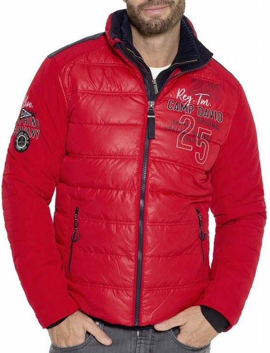 | CAMP DAVID ® BIKER STIJL GEWATTEERDE JAS MET | CAMP DAVID ® BIKER STIJL GEWATTEERDE JAS MET