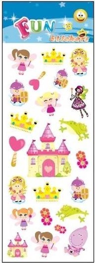 Stickervel prinsessen/feeen  31 x 11 cm - stickers