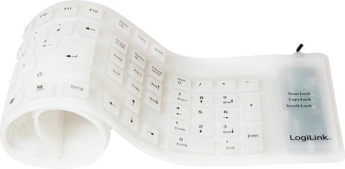 LogiLink ID0018A toetsenbord USB QWERTZ Duits Wit