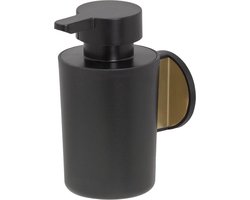 Tiger Tune - Zeepdispenser 180 ml - Zonder boren - Zelfklevend 3M tape - Goud geborsteld / Zwart