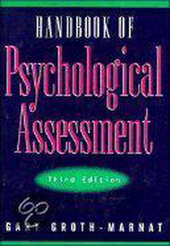 Handbook of Psychological Assessment - cover