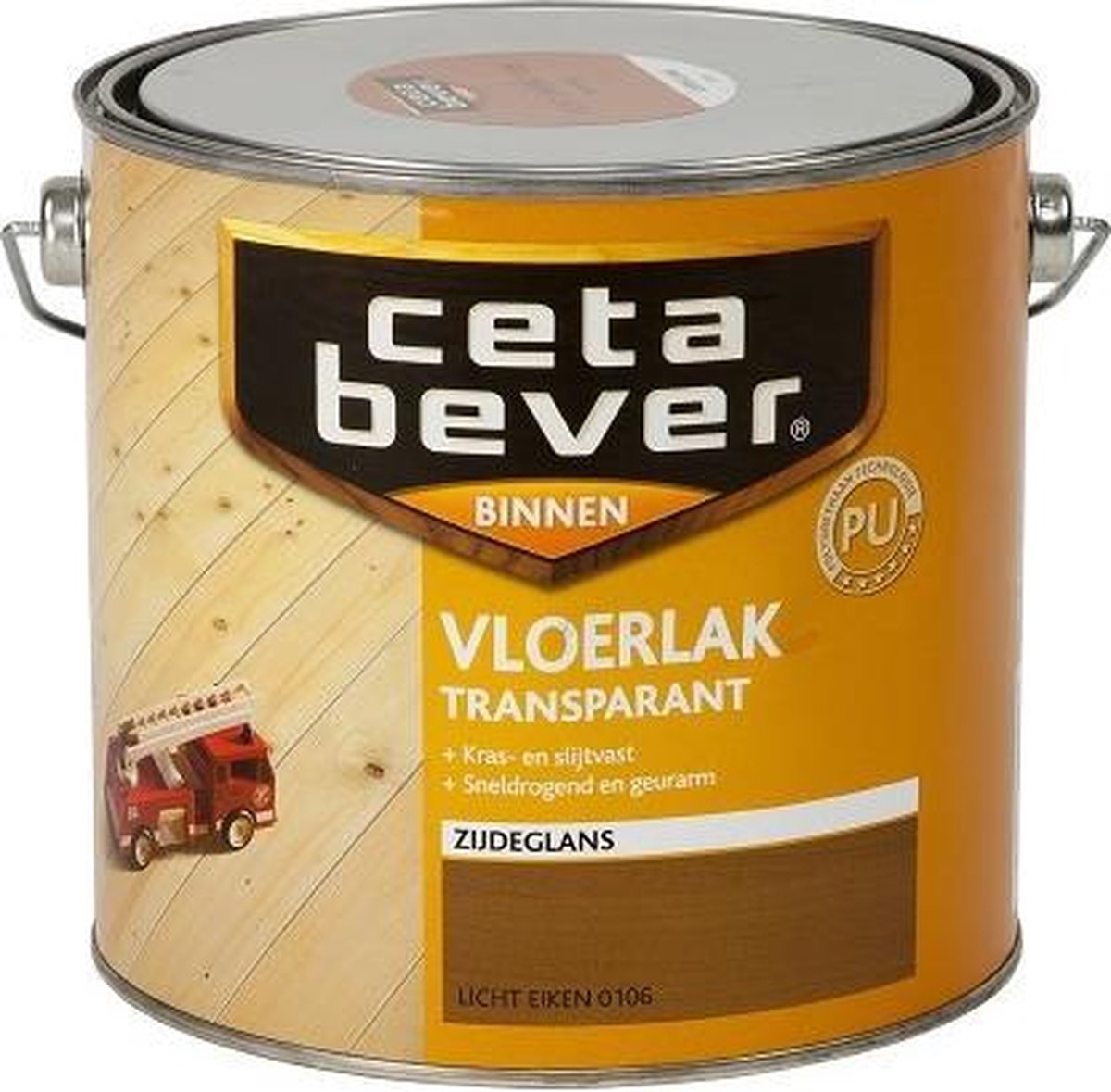 Cetabever Vloerlak Transparant Acryl 2,5 L 0106 Licht Eiken