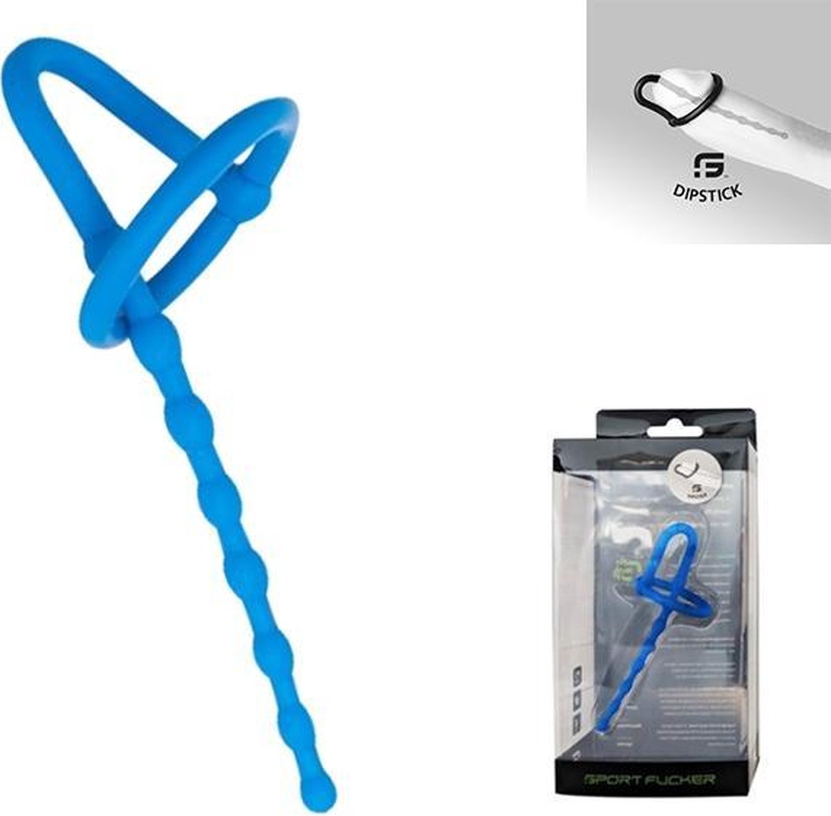Goedkoopste Sport Fucker - Silicone Dipstick Sound - Blauw