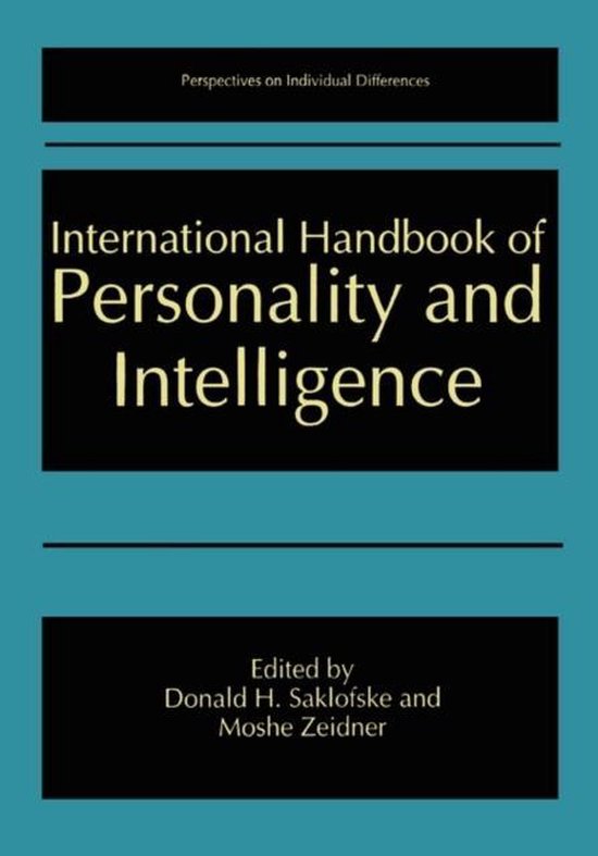 International Handbook of Personality and Intelligence - cover