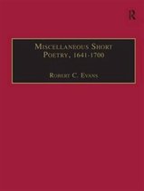 Miscellaneous Short Poetry, 1641-1700: Printed Writings 1641-1700