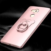 Roze Hardcase Hoesje met Ring voor Huawei MATE 8