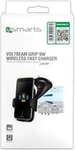 4Smarts VoltBeam Grip Authouder Telefoon met Draadloos Opladen Zwart