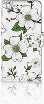Nokia 3.1 (2018) Bookcase Hoesje Design Dogwood Flowers