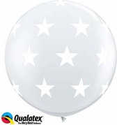Ballonnen opdruk grote sterren (2 stuks)