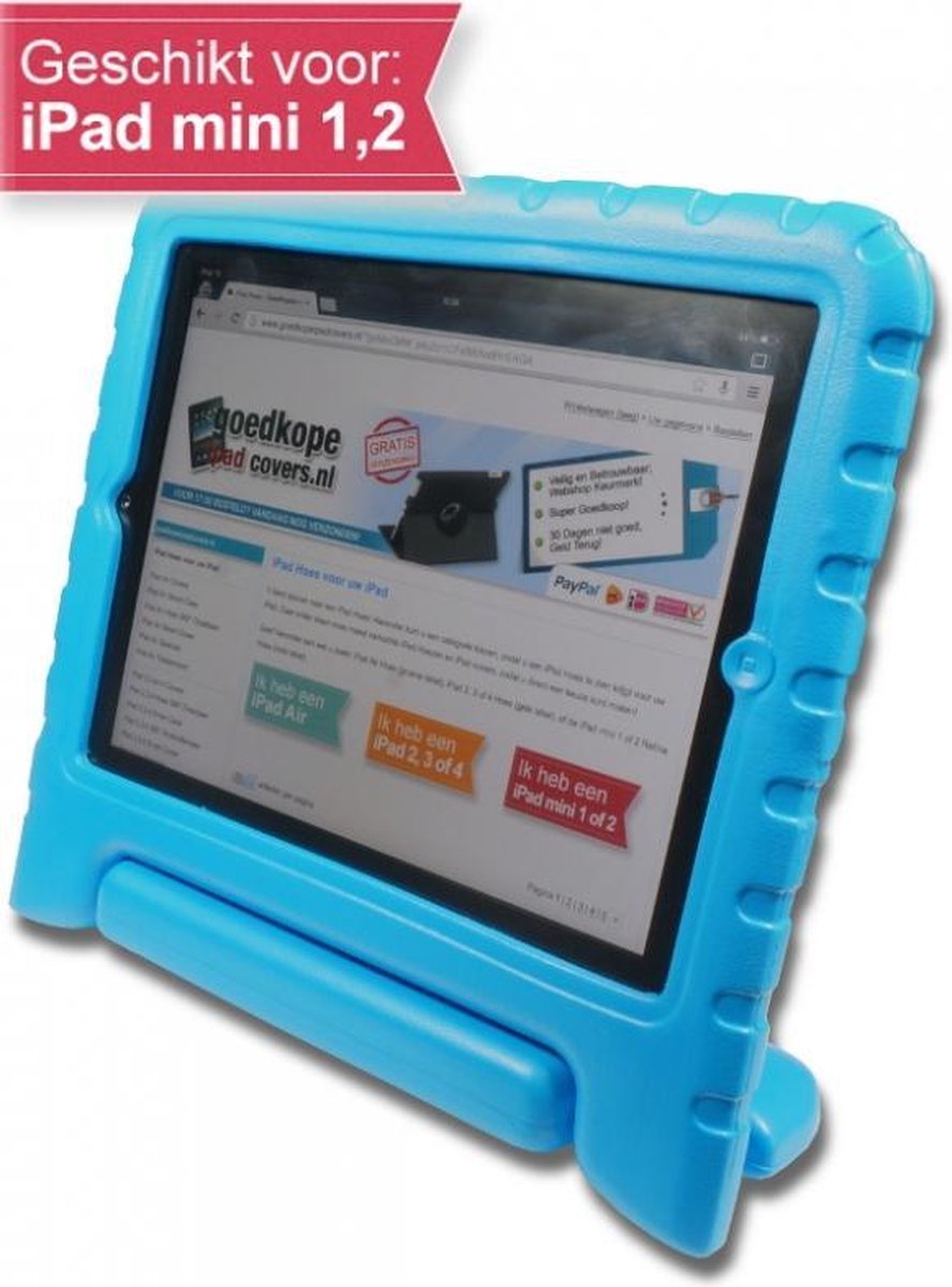 iPad Mini Kinder Cover - Blauw - voor de geschikt voor Apple iPad mini 1 / 2 / 3