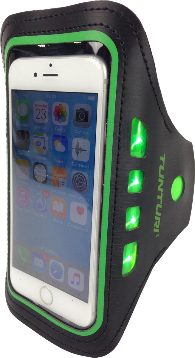 Tunturi Sport Telefoonarmband met LED-verlichting