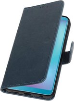Pull Up Bookstyle voor Samsung Galaxy A6s Blauw