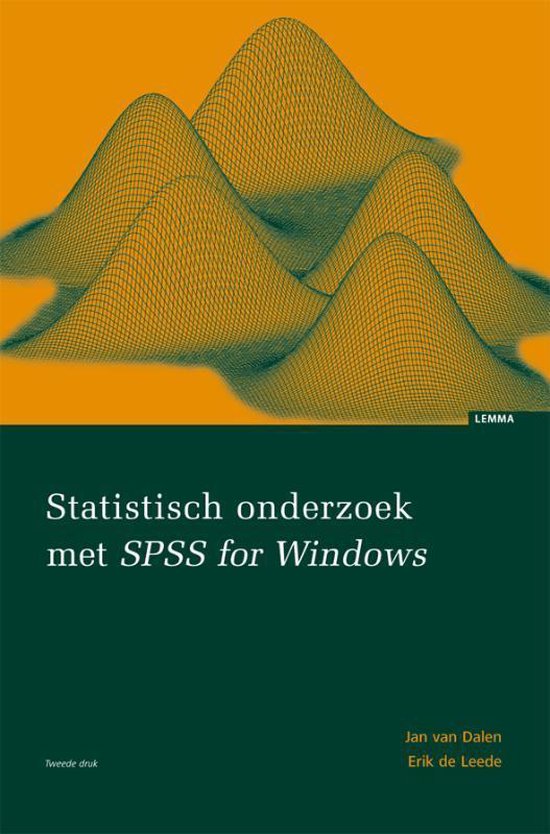 Statistisch onderzoek met SPSS for Windows - J. van Dalen | Tiliboo-afrobeat.com