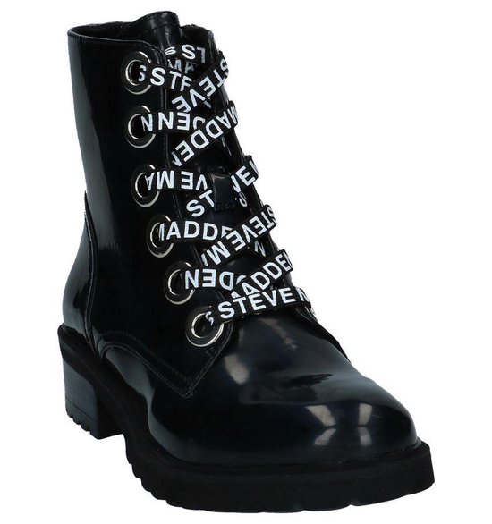 Steve Madden Lindia Schoenen met rits en veter Dames Maat 41 Zwart Zwarte . bol