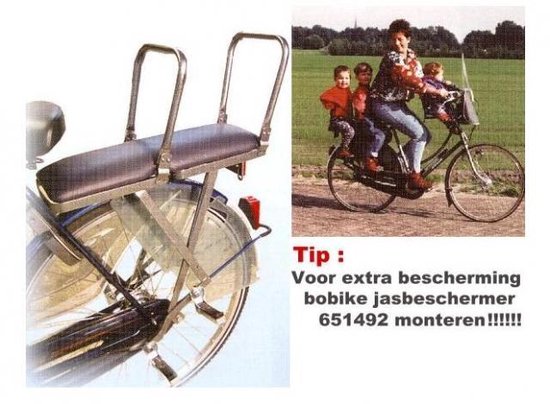 Van der Staak - Duo Dubbelzitter fiets achterop - kinderzitje