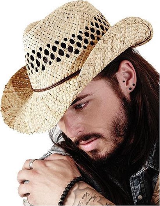 ik heb het gevonden ik heb honger tijdelijk Toppers Stro cowboy strand hoed | bol.com
