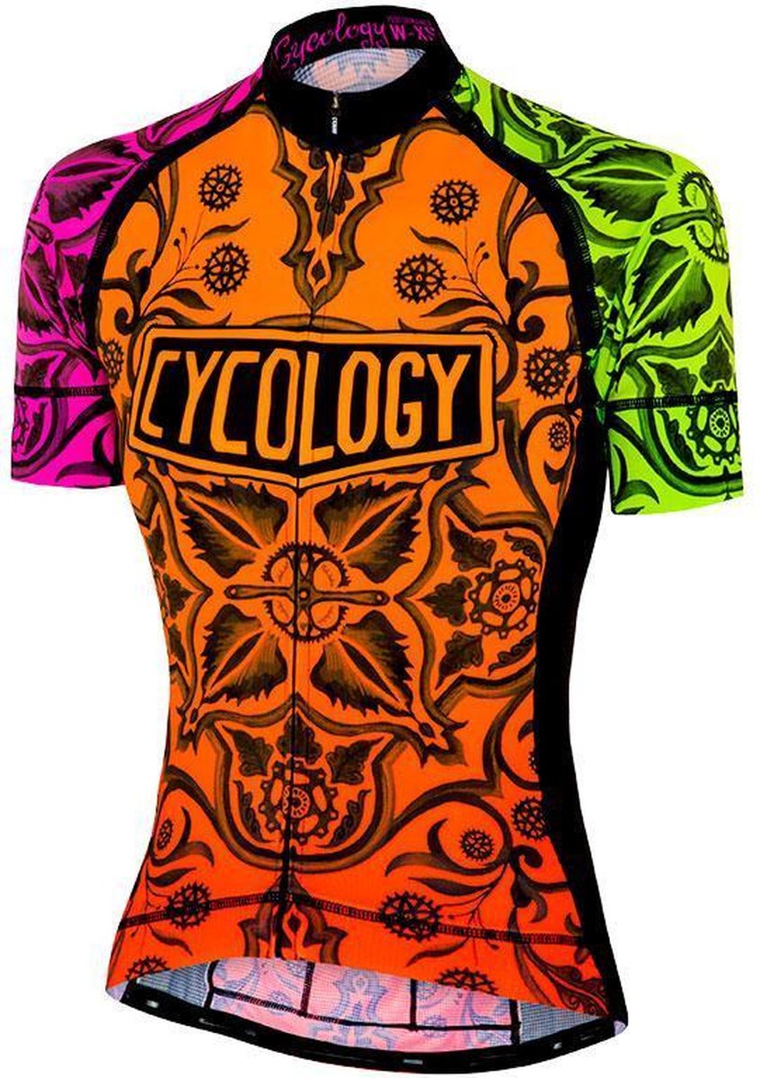 Cycology Marrakesh Performance Fit jersey - damesfietsshirt - maat S -  paars lime... | bol.com