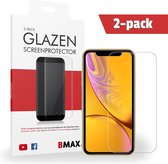 2-pack BMAX geschikt voor de iPhone XR Glazen Screenprotector | Beschermglas | Tempered Glass