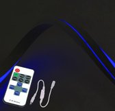 1 meter Neon LED flex Maxi recht - complete set Blauw