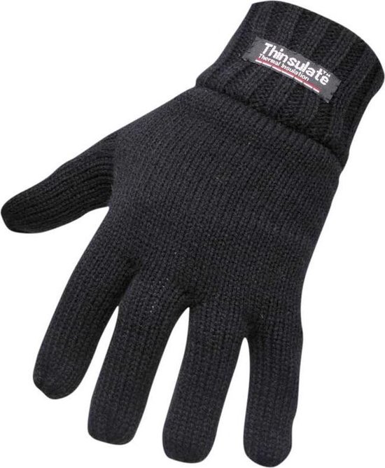 Dames thermisch gevoerde zachte Chenille gebreide handschoenen, Grijs