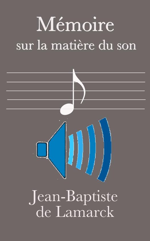 Mémoire sur la matière du son - cover
