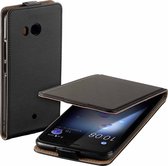 HTC U11 Flipcase flipcover eco pu leder zwart hoesje