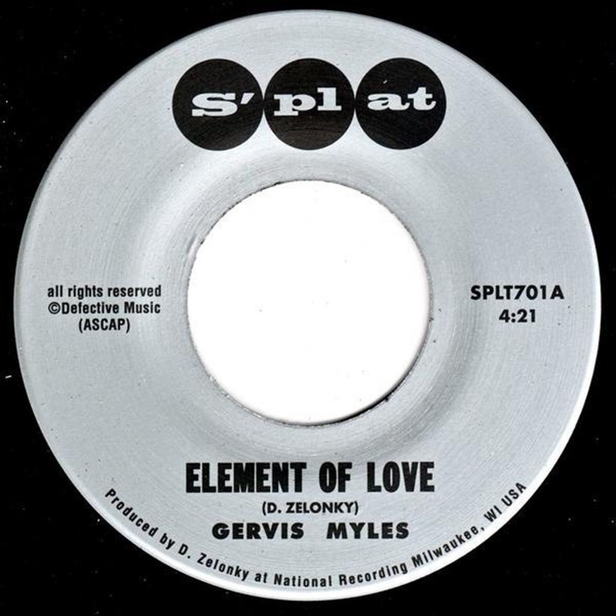 Gervis Myles - Element Of Love/I'm Thirsty