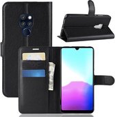 Huawei Mate 20 - Flip hoes, cover, case - TPU - PU leder - Zwart