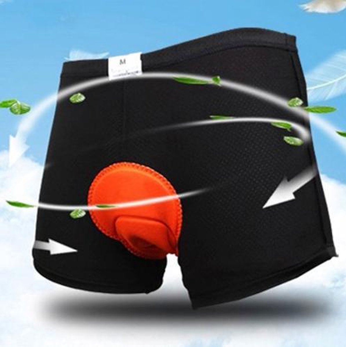Fiets onderbroek met zeem - unisex-2XL