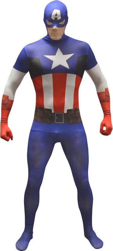MorphSuits - Morphsuits Captain America kostuum voor volwassenen - M (tot  max. 160 cm) | bol.com