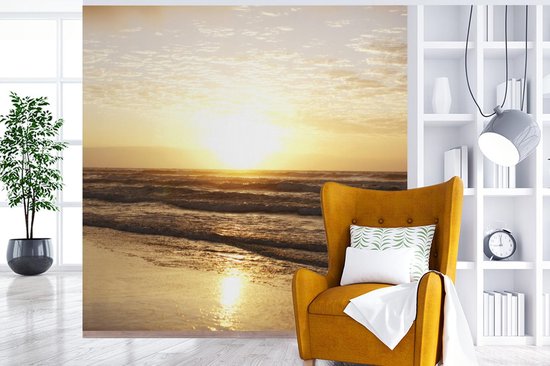 Papier peint - Papier peint photo Soleil - Mer - Plage - Largeur 260 cm x Hauteur 260 cm