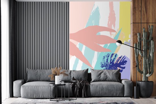 Papier peint - Papier peint photo Eté - Plage - Rose - Largeur 160 cm x hauteur 240 cm