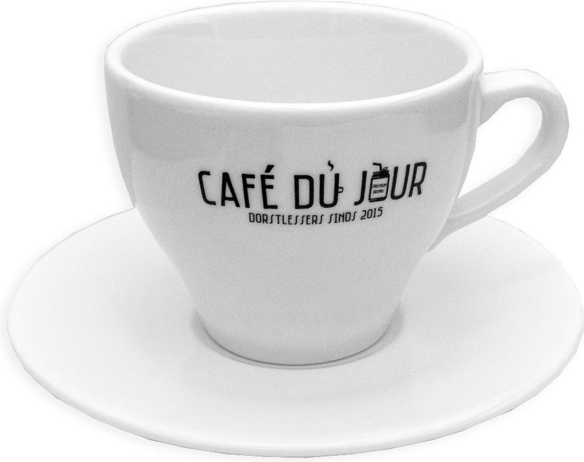 Café du Jour cappuccino kop en schotel